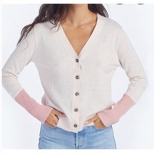 Summersalt The Perfect Lightweight Cardigan - Coral & Pink Sand